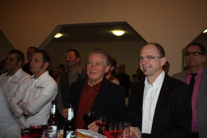 DGB-Chef Frank Firsching mit Helmut Heimrich