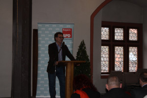 Begrüßung durch den Dettelbacher SPD-Vorsitzenden Michael Langer